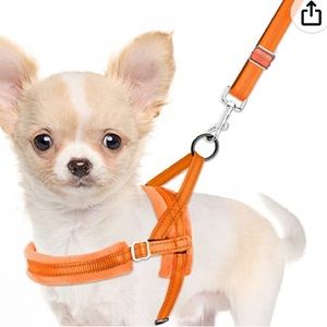Lukovee Dog Harness and Leash, Heavy Duty Adjustable Harness Soft Padded